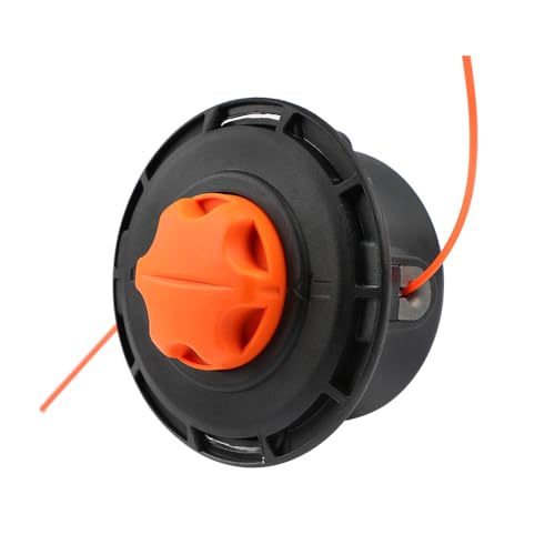 HUMAPYDU Universal Replacement Trimmer Spool Head M10 x 1.25 Left Hand Speed Bump Feed with 15m 2.4mm Strimmer String Cord, Easy Load Attachment (Trimmer Head)