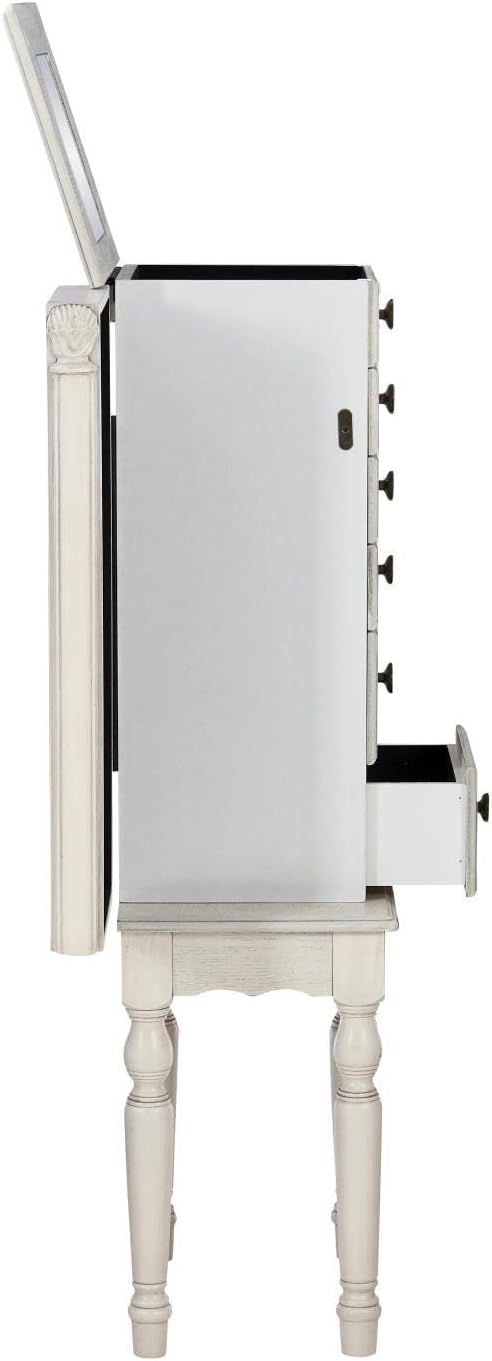 Powell Imogen Jewelry Armoire Off White D1319J20W
