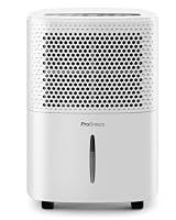 Pro Breeze Luftentfeuchter 12L in 24h Entfeuchtungsleistung - Raumgröße ca. 120m³ (~20 m²) - mit 3 Betriebsarten, Digitalanzeige, Ablaufschlauch, Timer - Gegen Feuchtigkeit, Schimmel Weiß – Ansicht 1