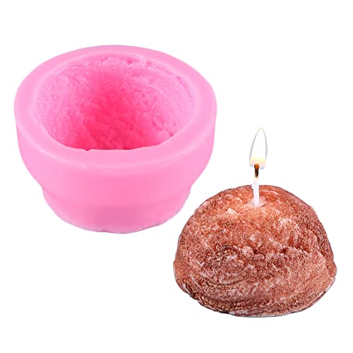 Cake Decoration Moulds 2Pcs Half Scoop Ice Cream Cheese Making Candle Fondant Chocolate Decoration Silicone Mold