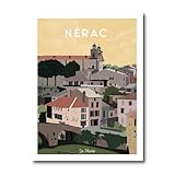 Un objet décoratif idéal pour les amoureux du Lot-et-Garonne, les passionnés de patrimoine local et les amateurs de design graphique.