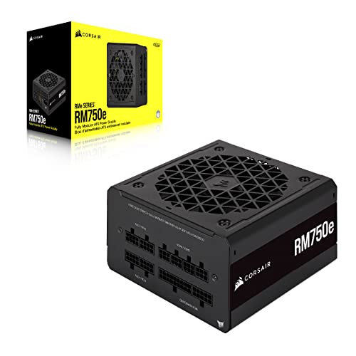 Corsair RM750e (2023) Fully Modular Low-Noise Power Supply - ATX 3.1 & PCIe 5.1 Compliant - 105°C-Rated Capacitors - 80 Plus Gold Efficiency - Modern Standby Support - Black by Corsair - Image 8