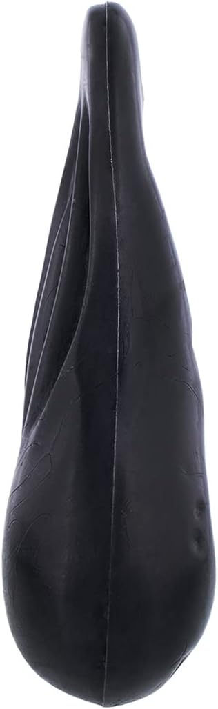 United Pacific 70145 8.25” Tall Large Low-Hanging Rubber Bull Balls, Injection Molded Rubber, Perfect for Trailer Hitches/Bumpers - Black - One Unit