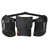 Rock Collecting Bag, Foraging Waist Pack with...