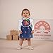 Gureui Toddler Baby Girl Suspender Skirt Ruffle Sweatshirt Strawberry Jeans Dress Fall Winter Outfit (A White Strawberry, 3-4T)