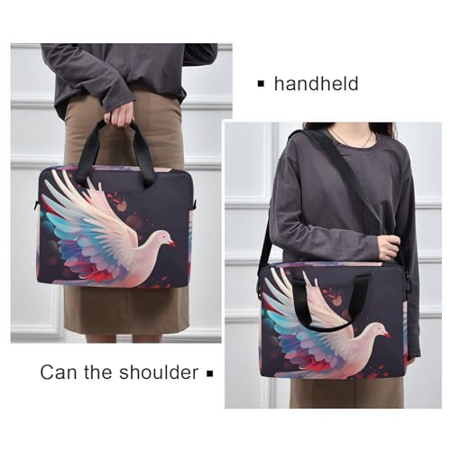 Bolsa para portátil ALAZA Gradient Peace Dove 13-15.6 pulg miniatura 2