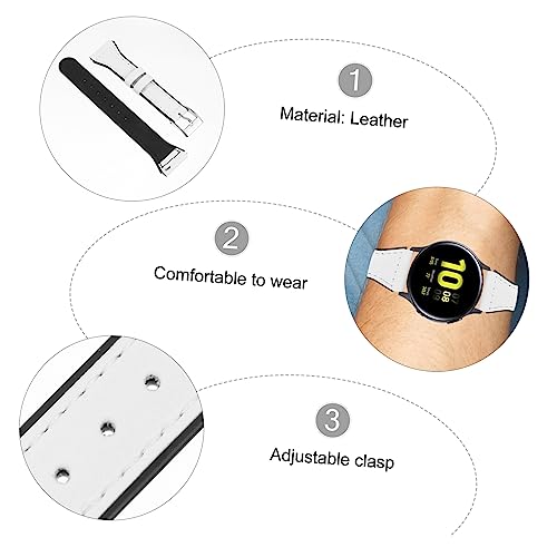 Slim Watch Band for Watch Active Stylish White Replacement Strap Comfortable and for Daily Wear Any Occasion4