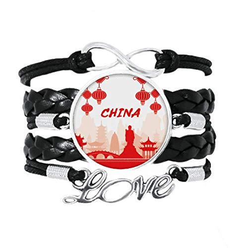 Bracelet en cuir torsadé rouge et porcelaine à créer soi-même pour un look bohème chic