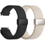 Fullmosa Cinturino Orologio 18mm e Smartwatch in Nylon Elastico Traspirante con Fibbia Magnetica Regolabile, Cinturini Compatibile con Garmin Venu 3S/Venu 2S/Vivoactive 4S/Vicomove 3S/Forerunner 255S