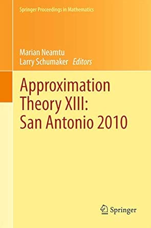 Approximation Theory XIII: San Antonio 2010: 13 2012th Edition book cover