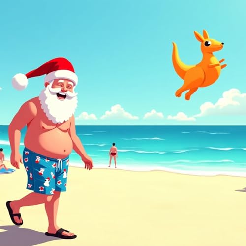 Der WEIHNACHTSMANN in der BADEHOSE