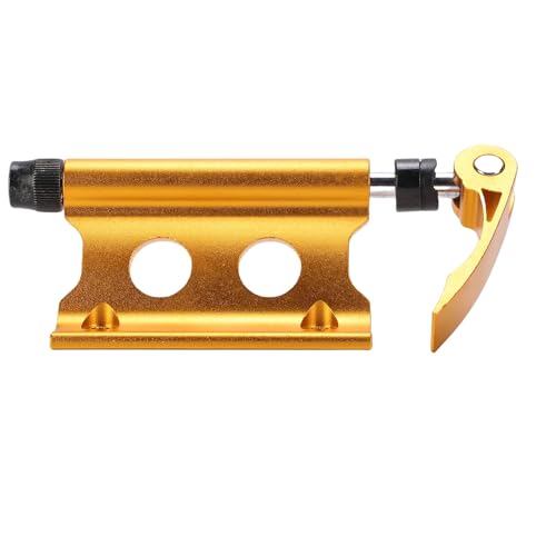 RiToEasysports Bike Accessories, Bike Fork Mount, Universal Metal Fork Block Mount for Car Roof Racks Truck Trailer Vehicles (Gold)