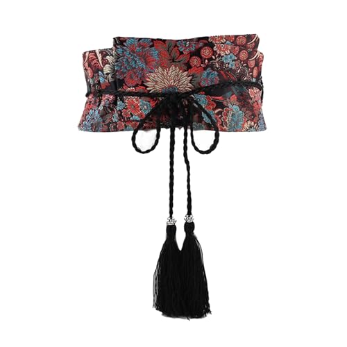 Stylish Printed Belt With Tassels Designing For Trendy Women Parties And Vacation Wear Wide Corset Waistband4