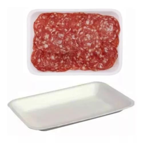 Bandeja Isopor 21cm x 14cm x 1,8cm Copobras CRL2 com 100 Unidades