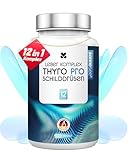 Thyro Pro Schilddrüsen & Leber Komplex Hochdosiert mit Selen Cholin 120 Kapseln (60 Tage Vorrat) Mit Mariendistel, Artischocke & NAC Unterstützt den Nährstoff-Umwandlungsprozess Vegan & Laborgeprüft