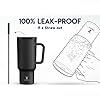 Meoky 50 oz Tumbler with Handle, 40 oz Tumbler with Handle and Straw, Insulated Stainless Steel Travel Mug, 100% Leak-proof, Keeps Cold (Night)