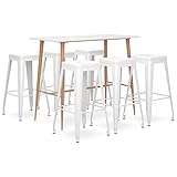 Vetnasa Set de Muebles de Bar de 7 Piezas Mobiliario, Conjuntos de Muebles, Conjuntos de Muebles para cocinas y comedores 55,4 KG