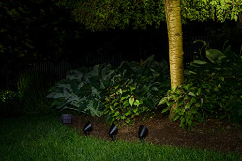 Touch Of Eco Solar Powered 3 Spotlight Led Set - Produces Ultra Bright Led Light - Includes 3 Spotlights And High Efficiency Solar Panel #TOP3