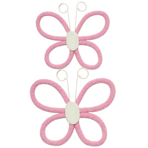 Genérico Mariposas 3D para Manualidades,Decoración De Habitación Con Mariposas De Ratán | Adorno Artesanal Floral Estilo Boho Para Dormitorio Salón Baño Puerta Decoración Adolescente