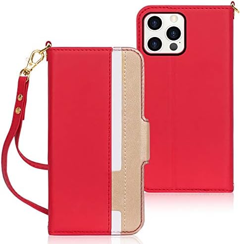 Fyy iPhone 12 Pro Max Case, [Support Magsafe Charger] Luxury Leather Wallet Phone Case Flip Shockproof Protective Case Cover with [Card Holder] for Apple iPhone 12 Pro Max 6.7" 2020 Black
