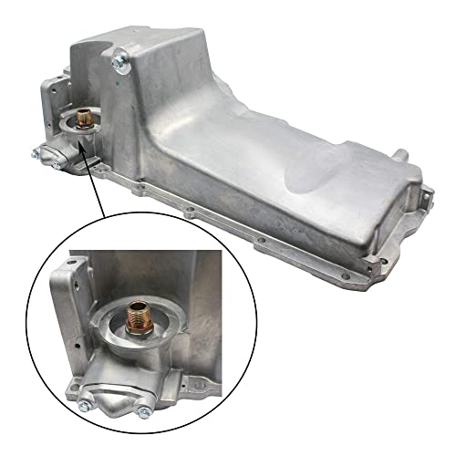 Tom - Muscle Car Engine Oil Pan Kit Aluminum Performance Fits Chevy Gm Ls1 Ls3 Lsa Lsx 19212593 W/Windage Tray & Oil Dipstick & Dipstick Tube & Pickup Tube & Gasket Seals #TOP1