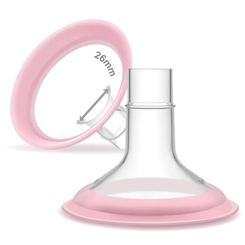 Miniatura 51 de Maymom MyFit Crater Series - Protector de pecho pequeño de 0.394 in con diseño de dos piezas compatible con piezas de bomba Medela; reemplazo de