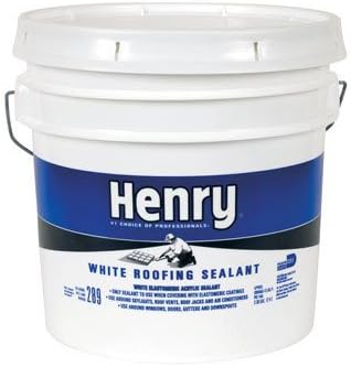 Henry Smooth White Elastomeric Acrylic Roofing Sealant 3-1/2 gal.