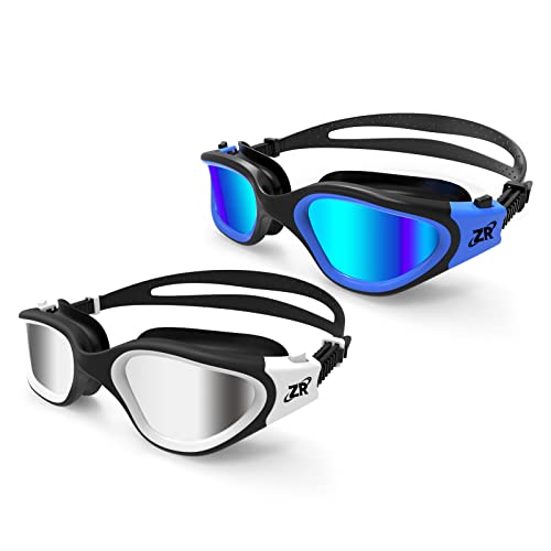 ZIONOR Gafas de natación, 2 paquetes de gafas de natación polarizadas G1, protección UV Cover
