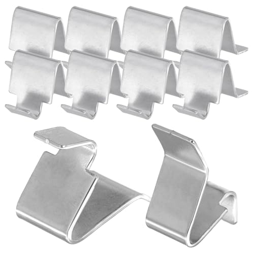 DOITOOL 10 Pezzi Fibbia Divisoria Morsetti Per Scaffali Per Armadietti Clip Per Mensole Dellarmadio Clip Per Mensole Dell'armadio Reggipiani Per Armadietti Griglia Ferro Da Stiro Metallo