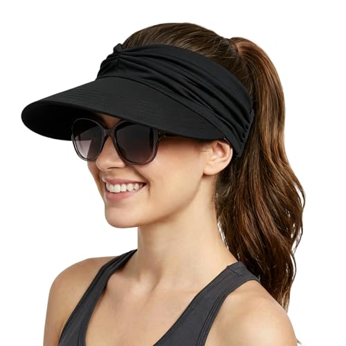 Visera solar plegable para mujer con protección UV 50+