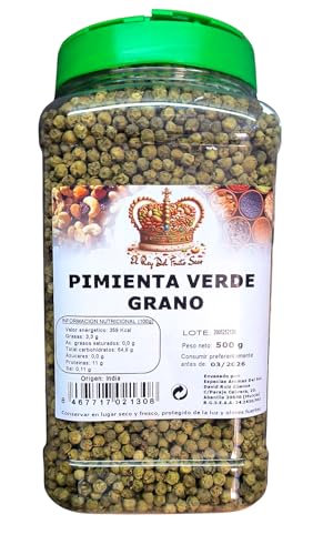 Pimienta Verde en Grano 500 gr - Pimienta Verde Entera - El Rey del Fruto Seco