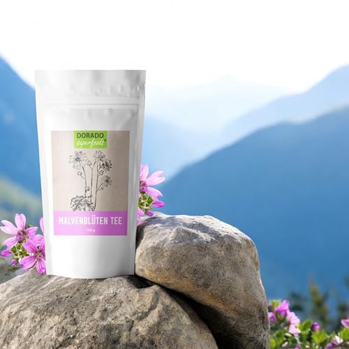 Foto von blaue Malvenblüten getrocknet ganz 100 g Tee | wilde Malve Blüte großblütig - Malventee | Malae flos