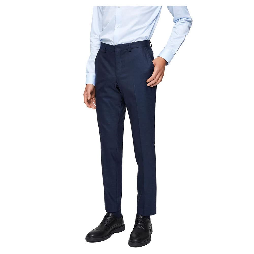 SELECTED HOMME Slhslim-mylostate Dk Blue TRS B Noos Pantaloni Eleganti Uomo
