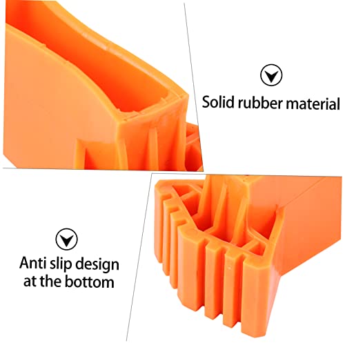 STOBAZA 4 Pçs Tapete De Escada Dobrável Capas De Pés De Cadeira Tapetes De Borracha Para Cadeira De