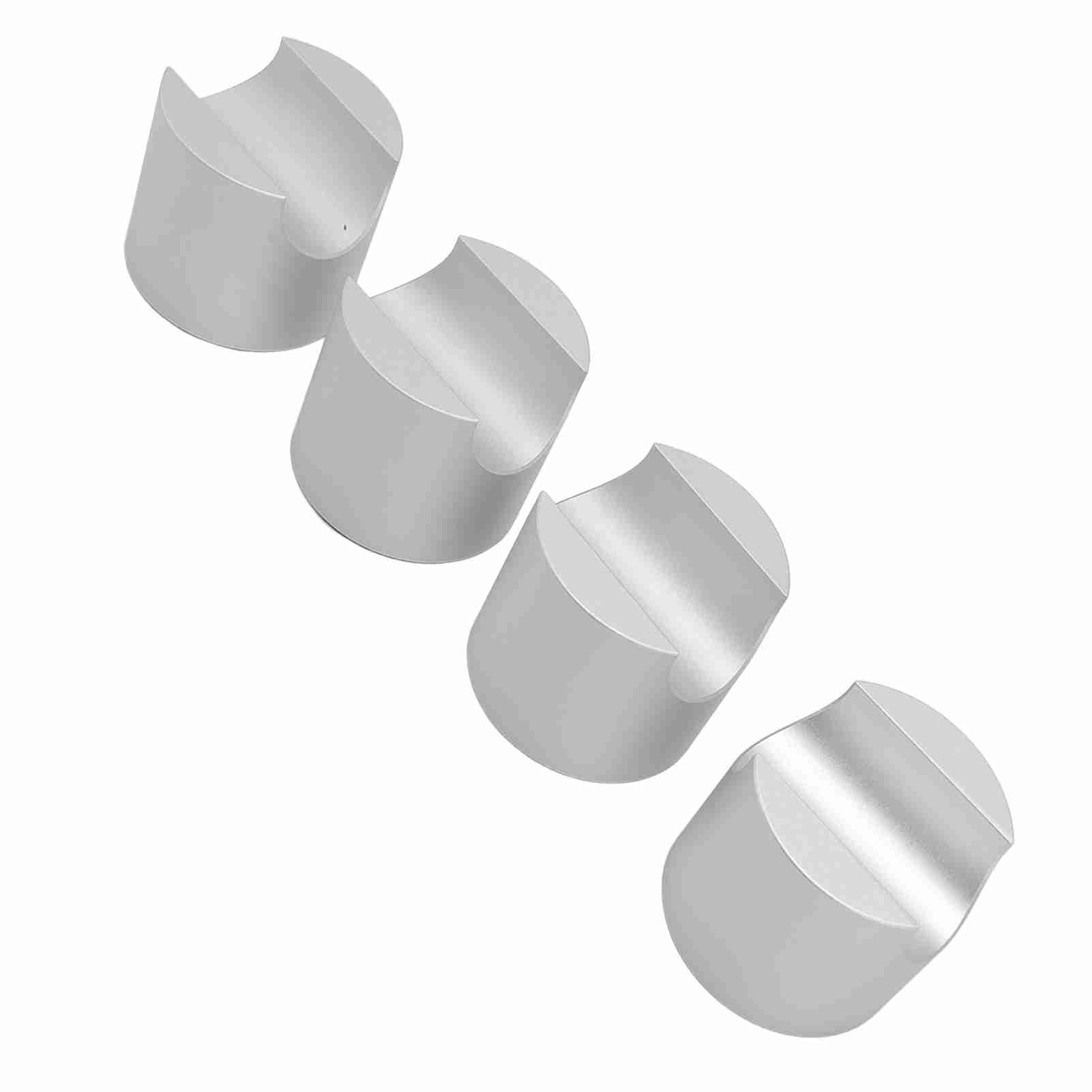 Zacisk Kablowy HiFi, Redukcja drgań ze Stopu Aluminium, Wspornik Kabla Głośnikowego Mocy, Stabilizator Kabla HiFi z Podkładkami Tłumiącymi do Studiów, Kina Domowe, Odtwarzacze CD DVD, (SILVER)