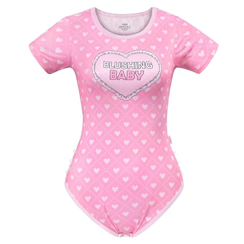 Littleforbig Silky Romper Onesie Pajamas Bodysuit - Blushing Baby Ruffle Butt Onesie