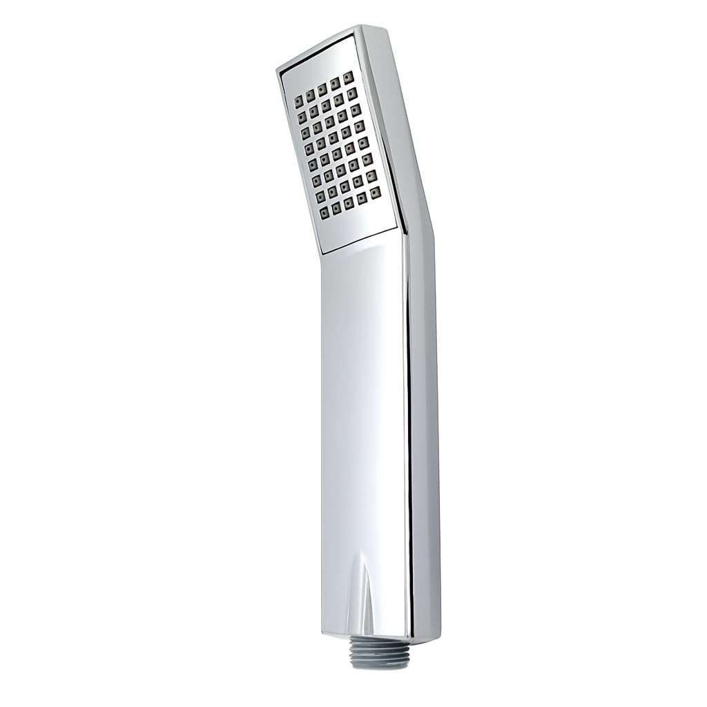 Ecospa Chrome Shower Head Universal Bath Shower Handheld Slim Handset • For Low And High Pressure Showers • Single Function