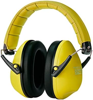 Vanderfields Kids Ear Defenders Children - Noise Cancelling Headphones Autism - 26dB SNR Orange - Passive Sound Blocking Earmuffs - Kids Ear Protection Earmuffs - Boys, Girls, Toddlers Age 3-16 Year