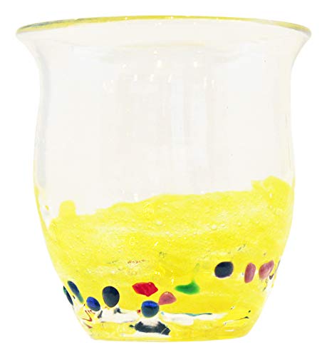 Genkawa Genkichi Workshop Rock Glass (Yellow), 9 cm