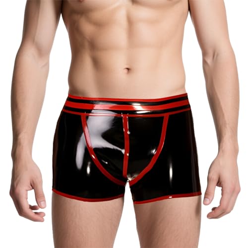 Boxer en latex extensible pour soirée déguisée et convention cosplay