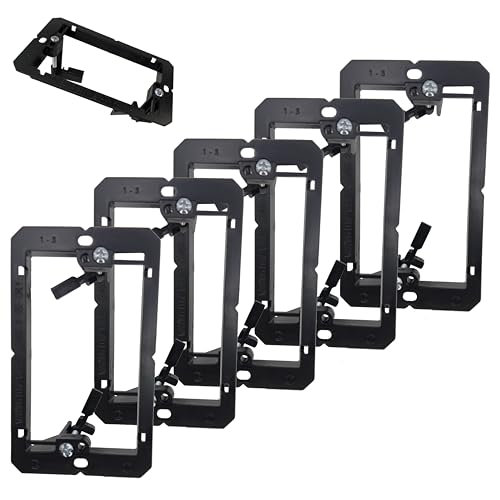 3002 Pk5 Single Gang Low Voltage Cut-in Ring Mounting Bracket for Retrofit Walls Plastic Drywall Mounting Hardware Sold by Network Tech Components for Data Voice Ethernet Coax Installations