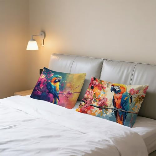 Taie oreiller 70 x 90 cm imperméable avec fermeture éclair | Lot de 2 lin