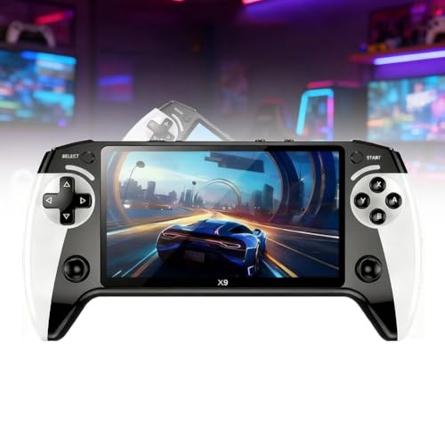 Image of X9 Retro Handheld Game Console,Retro Game Console,64gb with 5.5-Inch HD IPS Screen,20000+ Built-in Games,Handheld Emulator Supports Connection to TV Output,Bluetooth Controller(1pc)