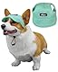 BPTRKOM 1 Stück Hunde-Basecap mit verstellbarem Sonnenschutz - Baseballmütze mit speziellen Ohrlöchern für alle Hundegrößen - Atmungsaktives UV-Schutz-Design (Größe: S, Farbe: Grün)
