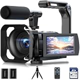 CAMWORLD 5K Camcorder Video Camera, 56MP Vlogging Camera with 32GB SD Card