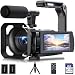 CAMWORLD 5K Camcorder Video Camera, 56MP Vlogging Camera with 32GB SD Card