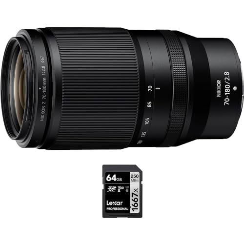 Nikon 20120 NIKKOR Z 70-180mm f/2.8 Y Nikon Zoh Lexar Professional 1667x 64GB SDXC UHS-II [J[ht