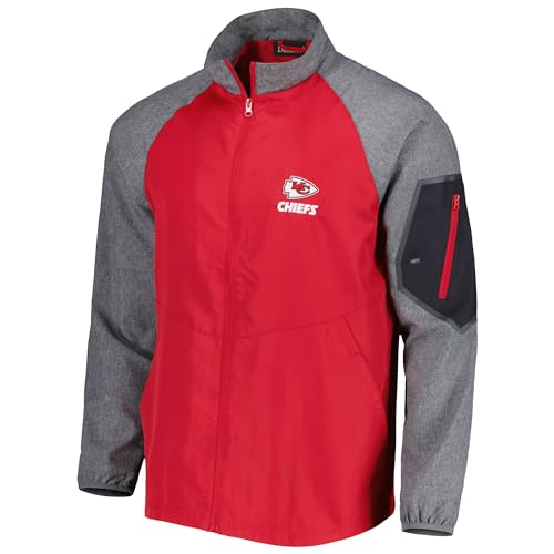 Image of Dunbrooke Men's NFL Hurricane Raglan Full-Zip Windbreaker Jacket