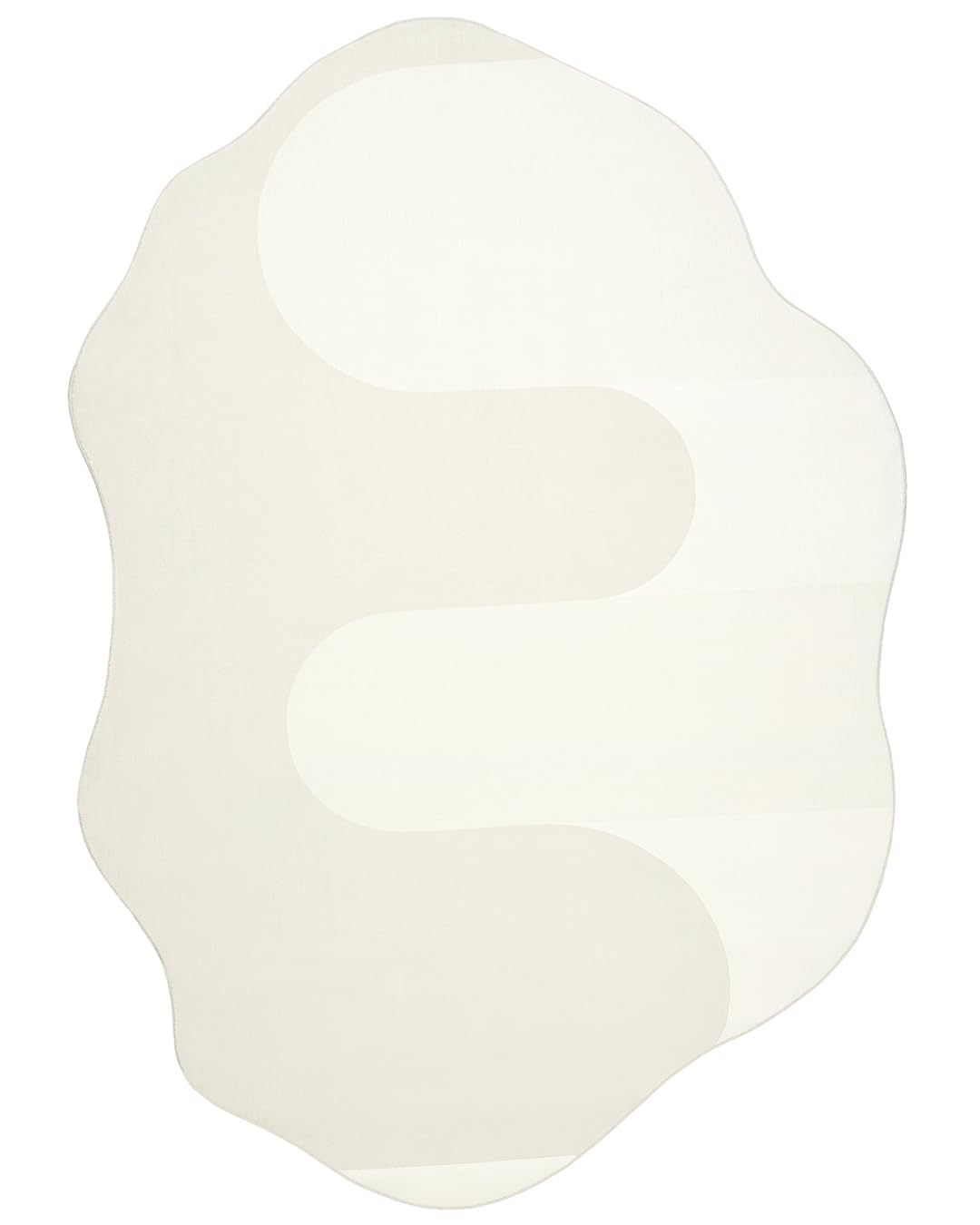 Mazovia Abstrakter Teppich für Wohnzimmer 200x300 cm Creme rutschfest
