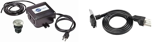 InSinkErator STS-OOSN Eliminadores de basura, níquel satinado y eliminación de basura, EZ Connect Cable de alimentación de 3 pies para modelos EZ